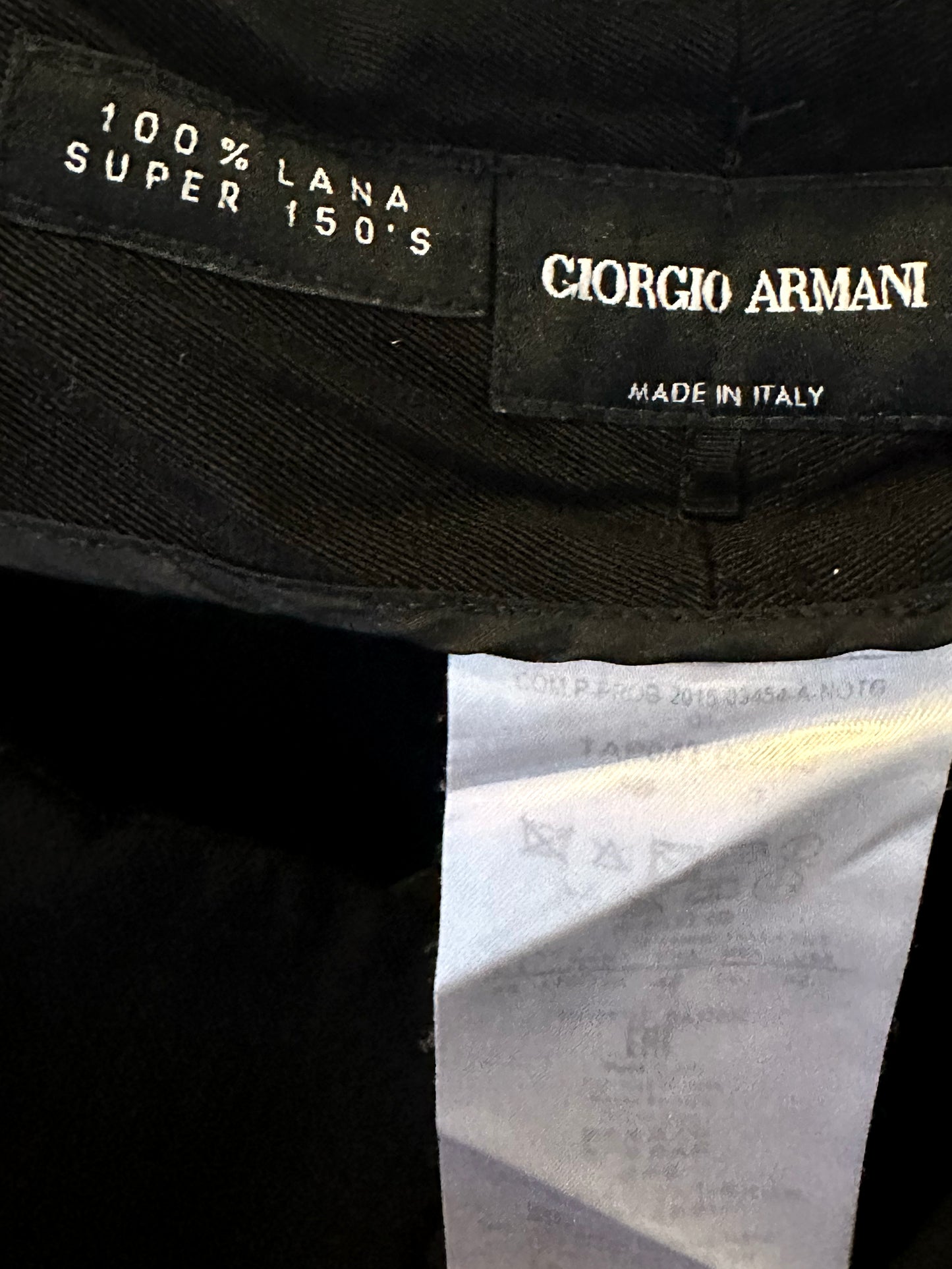 Treasure, Georgio Amani Black pants with red stripe
