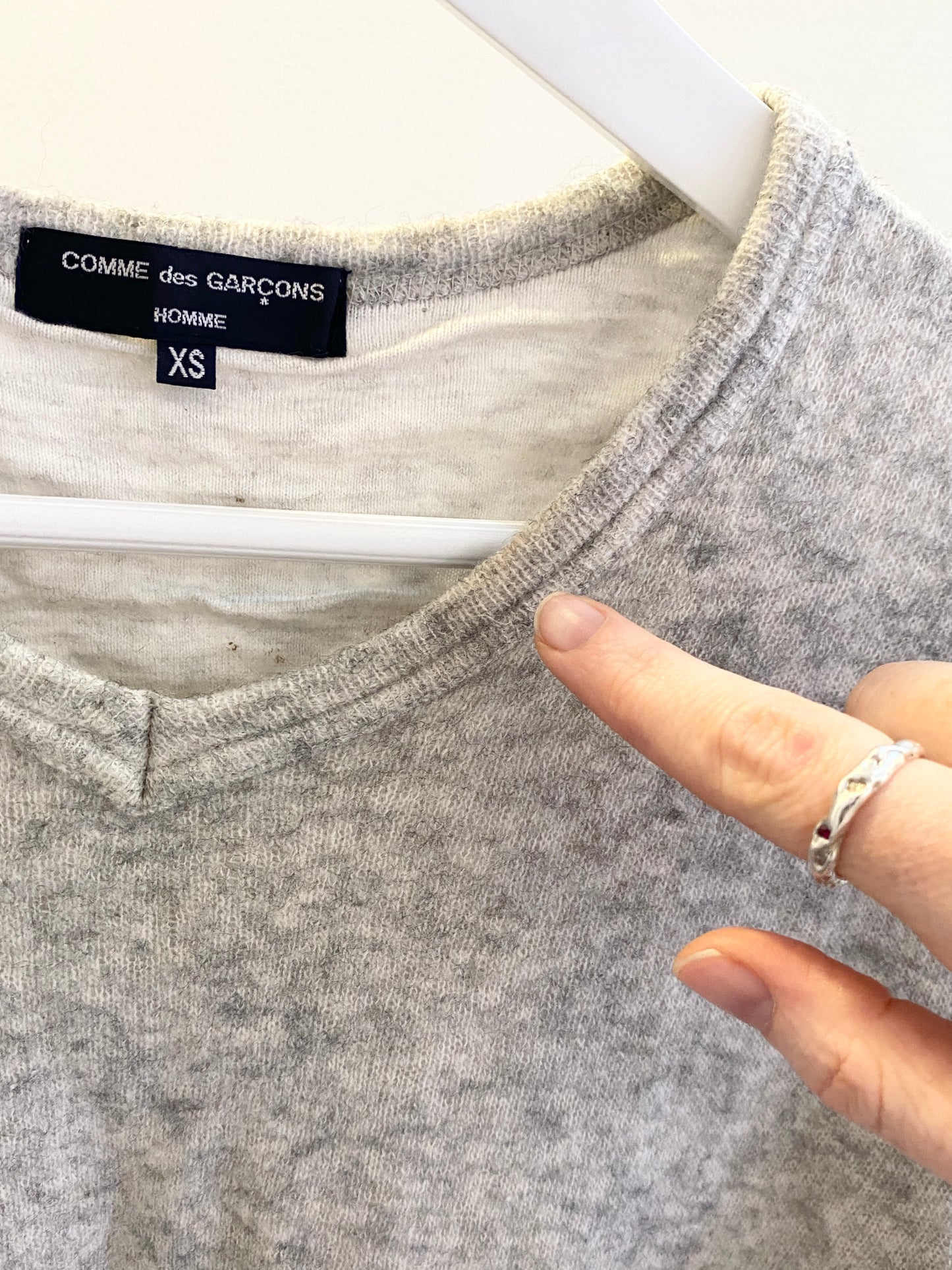 Treasure, Comme des Garçons wool top