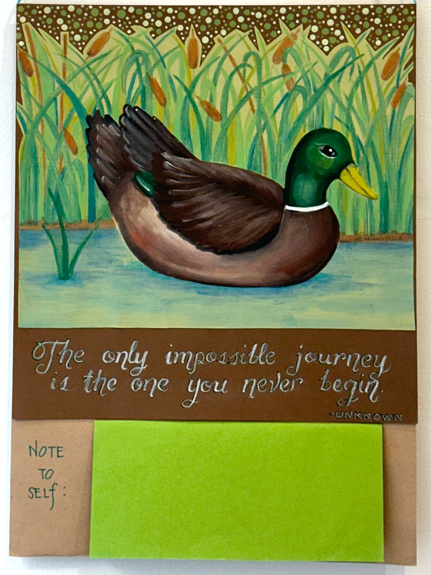 Artist from Dillwynia Correctional Centre, The only impossible journey it the one you never begin