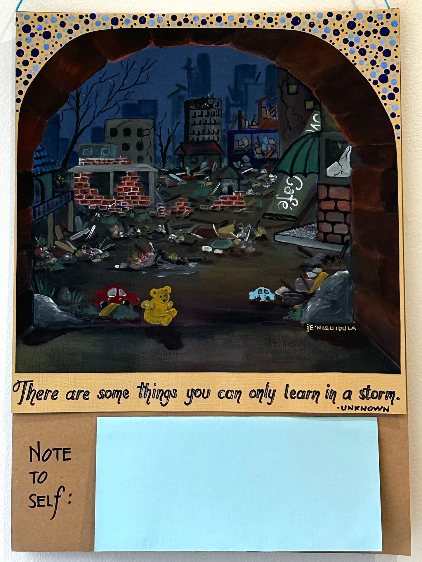 Artist from Dillwynia Correctional Centre, There are some things you can only learn in a storm