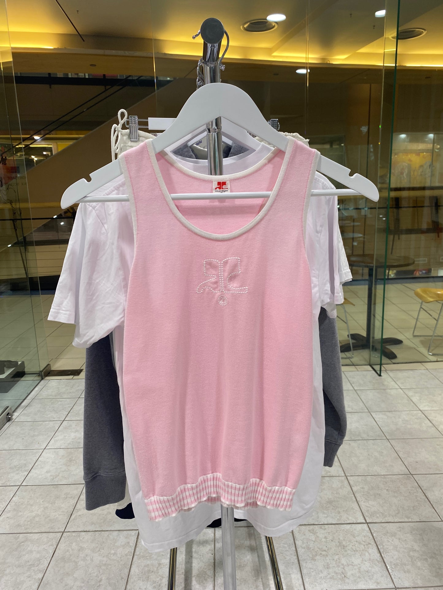 Treasure, COURRÈGES pink singlet top
