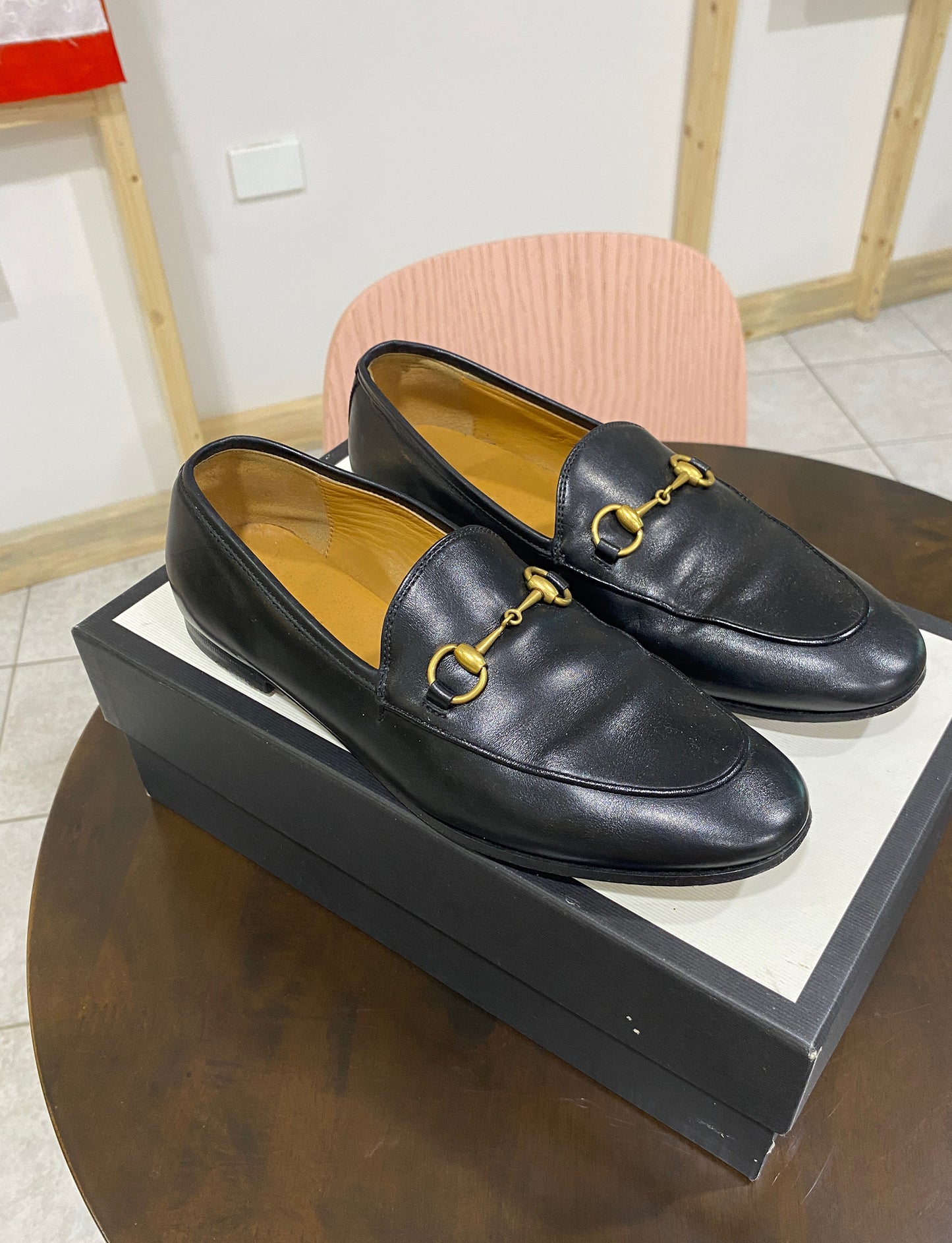 Treasure, Gucci black loafers