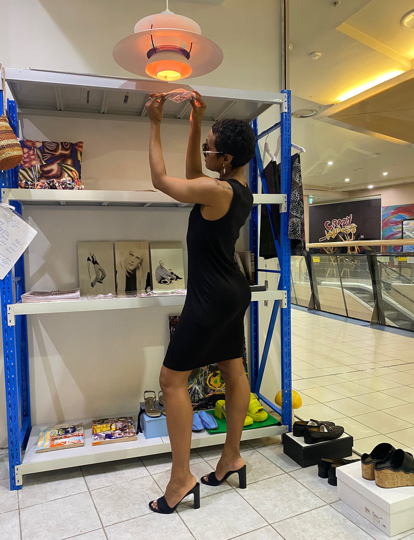 Treasure, Helmut Lang cotton blend mini tank dress