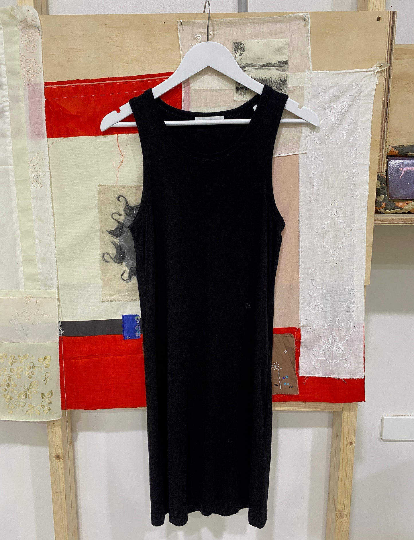 Treasure, Helmut Lang cotton blend mini tank dress
