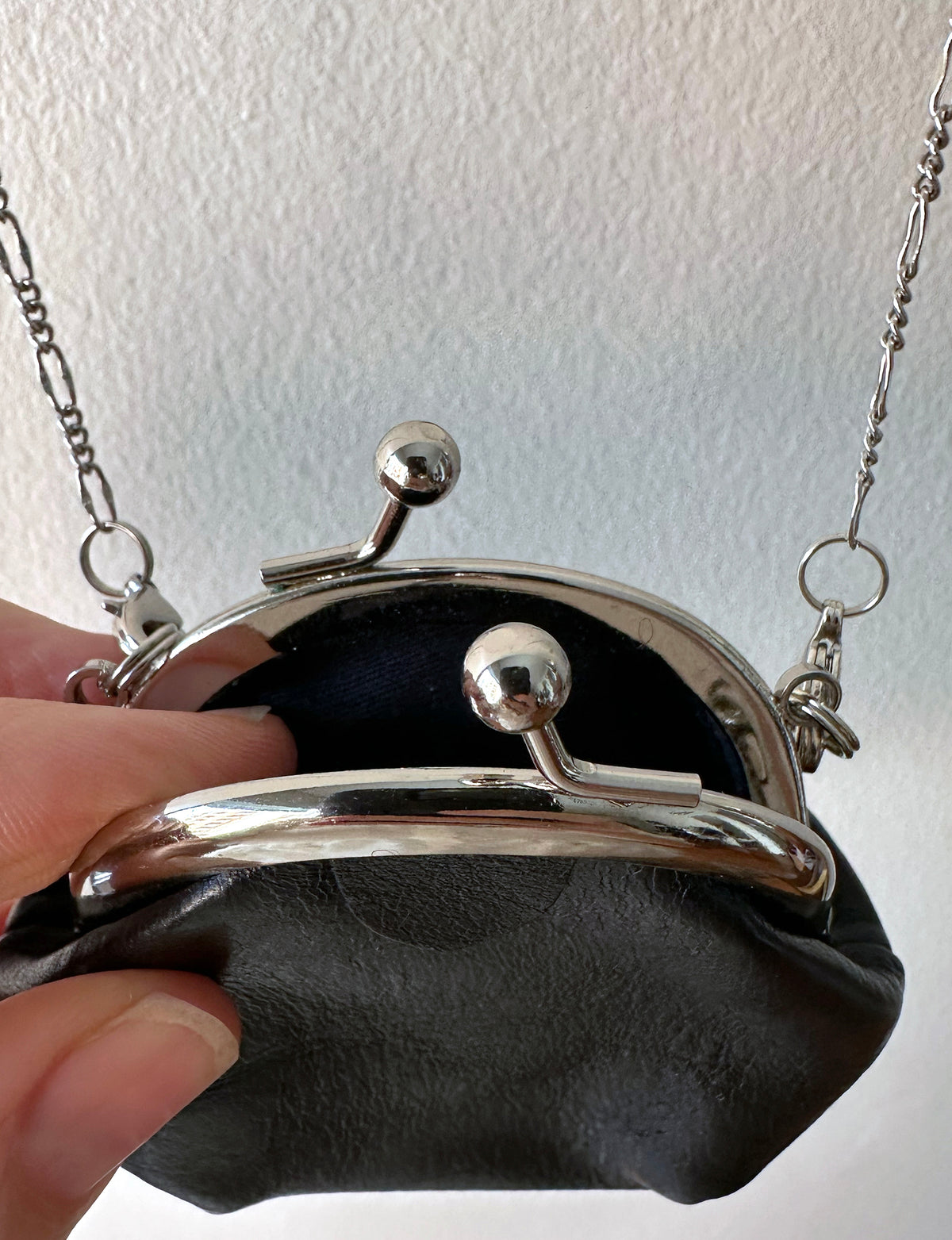 Y’s, mini purse necklace