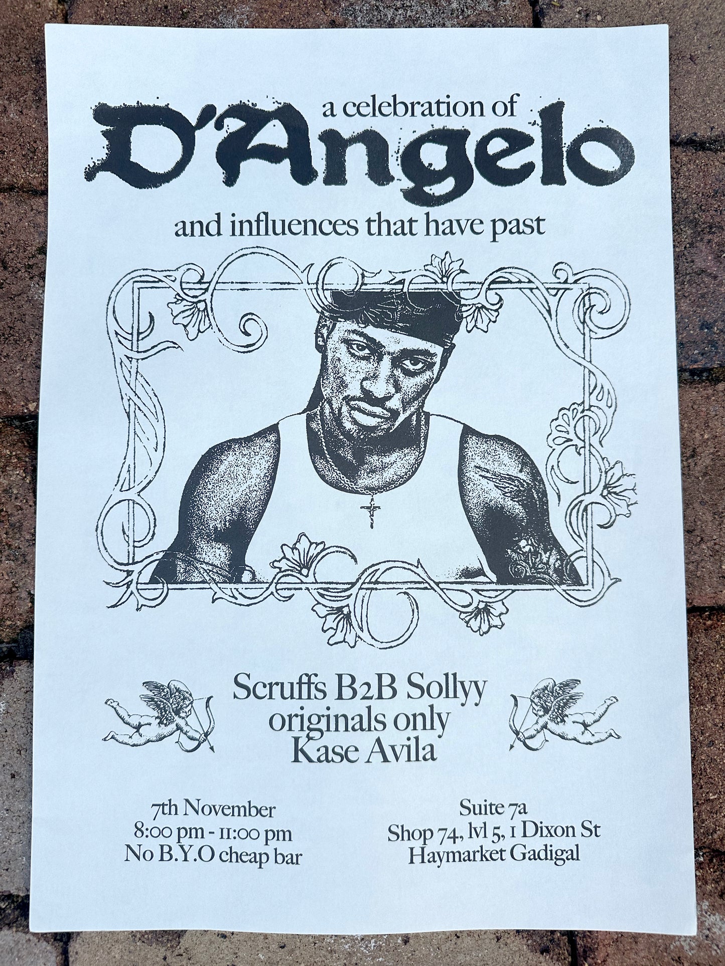 Suite7a, Celebration of D’Angelo, Limited edition poster