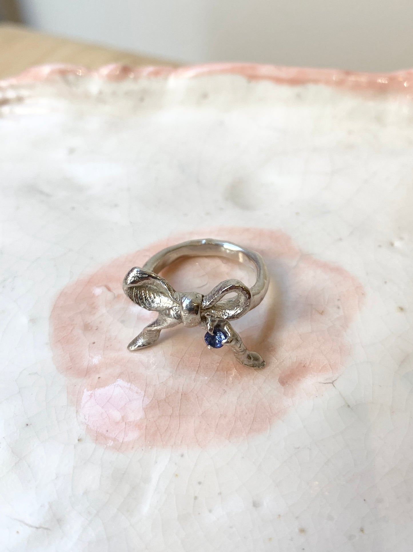 Treasure x LRM jewellery small bow ring