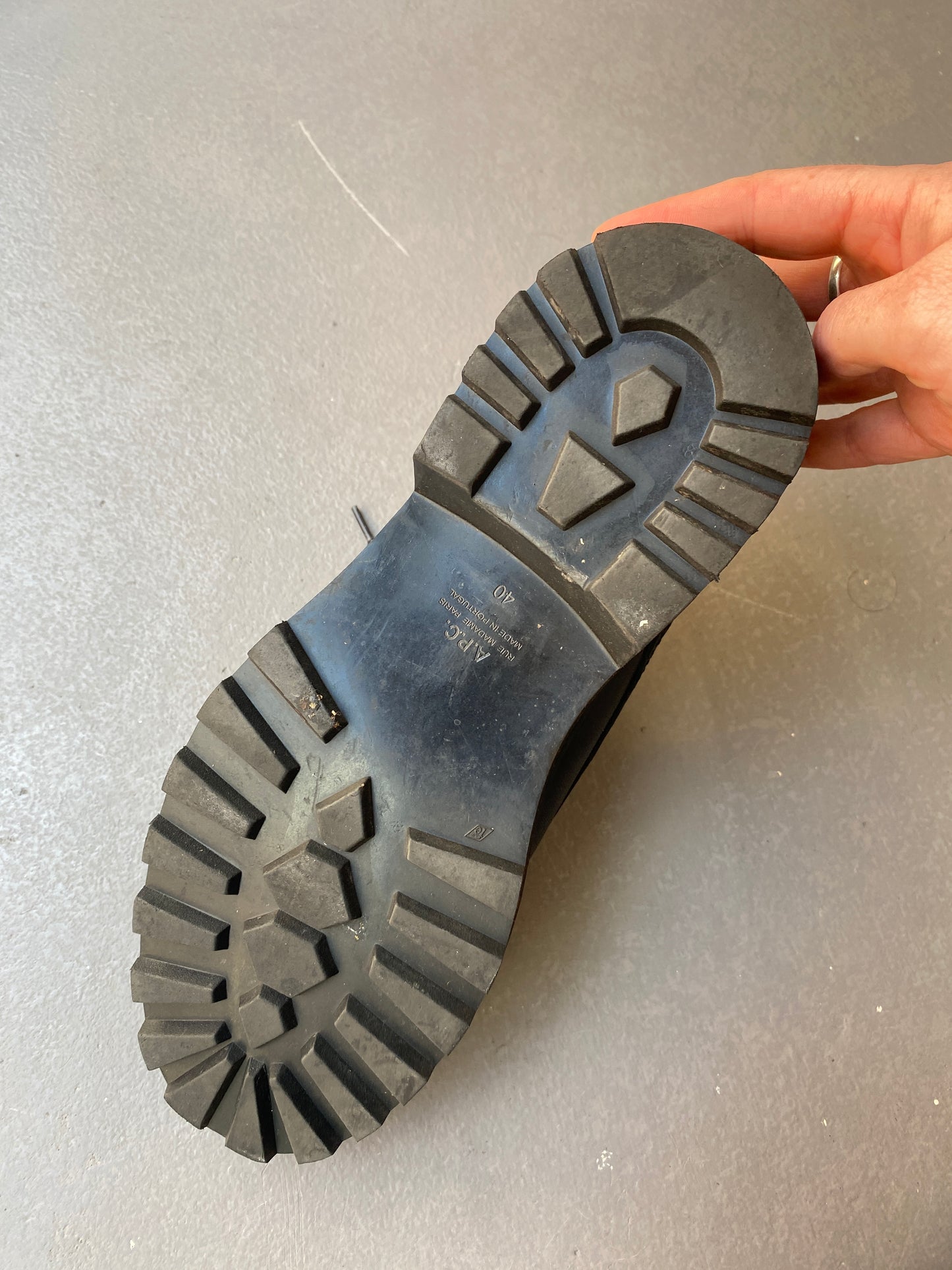 Raed Hanifie, A.P.C derby shoes