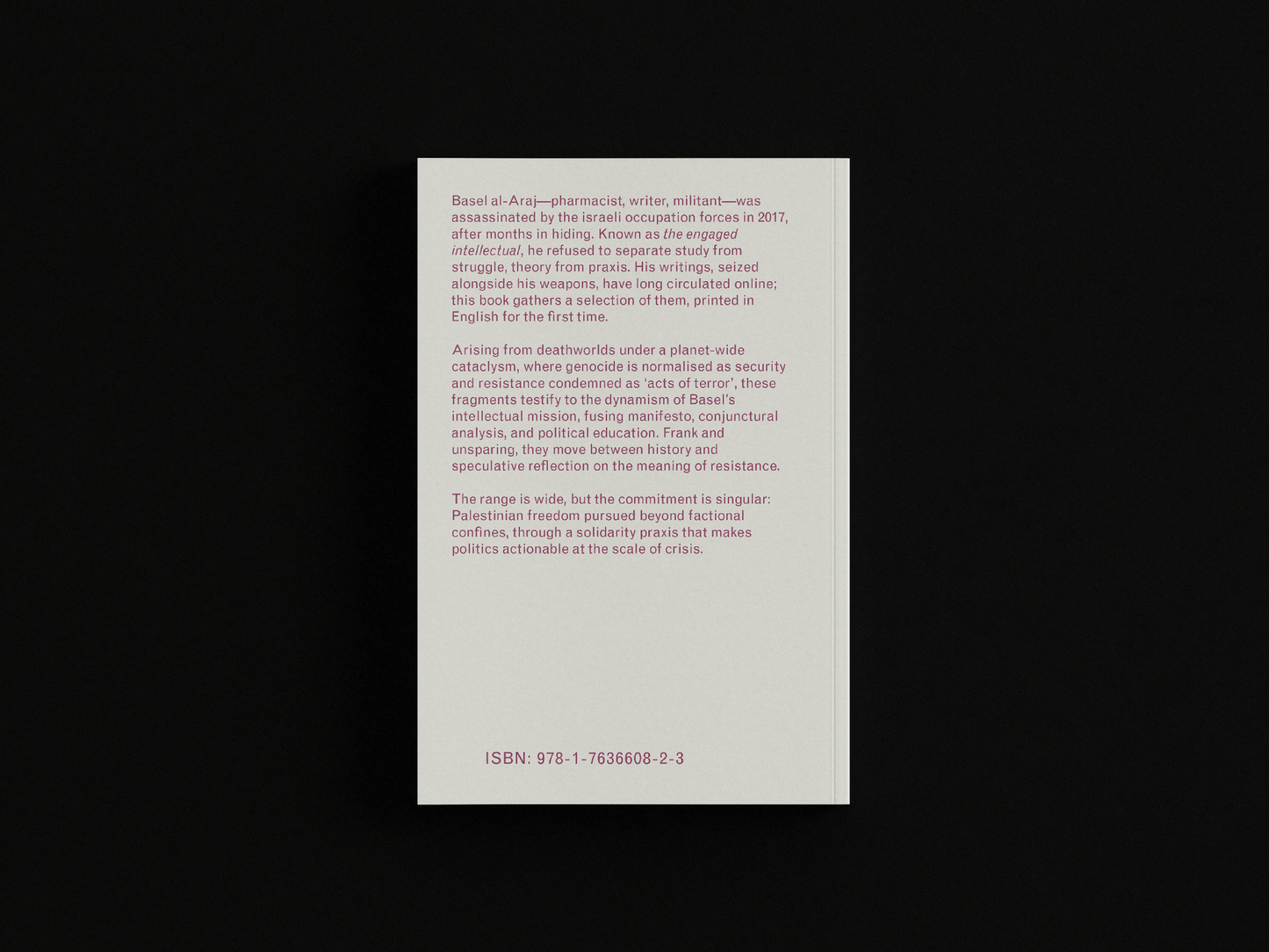 Pr(axis) of Resistance: Selected Writings by Basel al-Araj