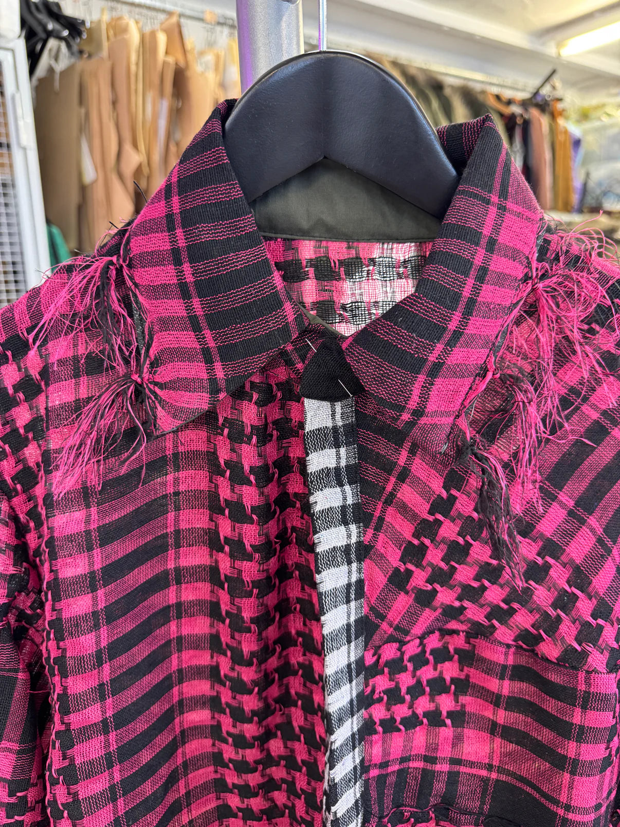 paria /FARZANEH, KEFFIYEH SHIRT - Sour Cherry