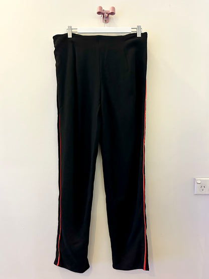 Treasure, Georgio Amani Black pants with red stripe
