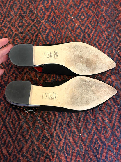 Viv, Black suede flats