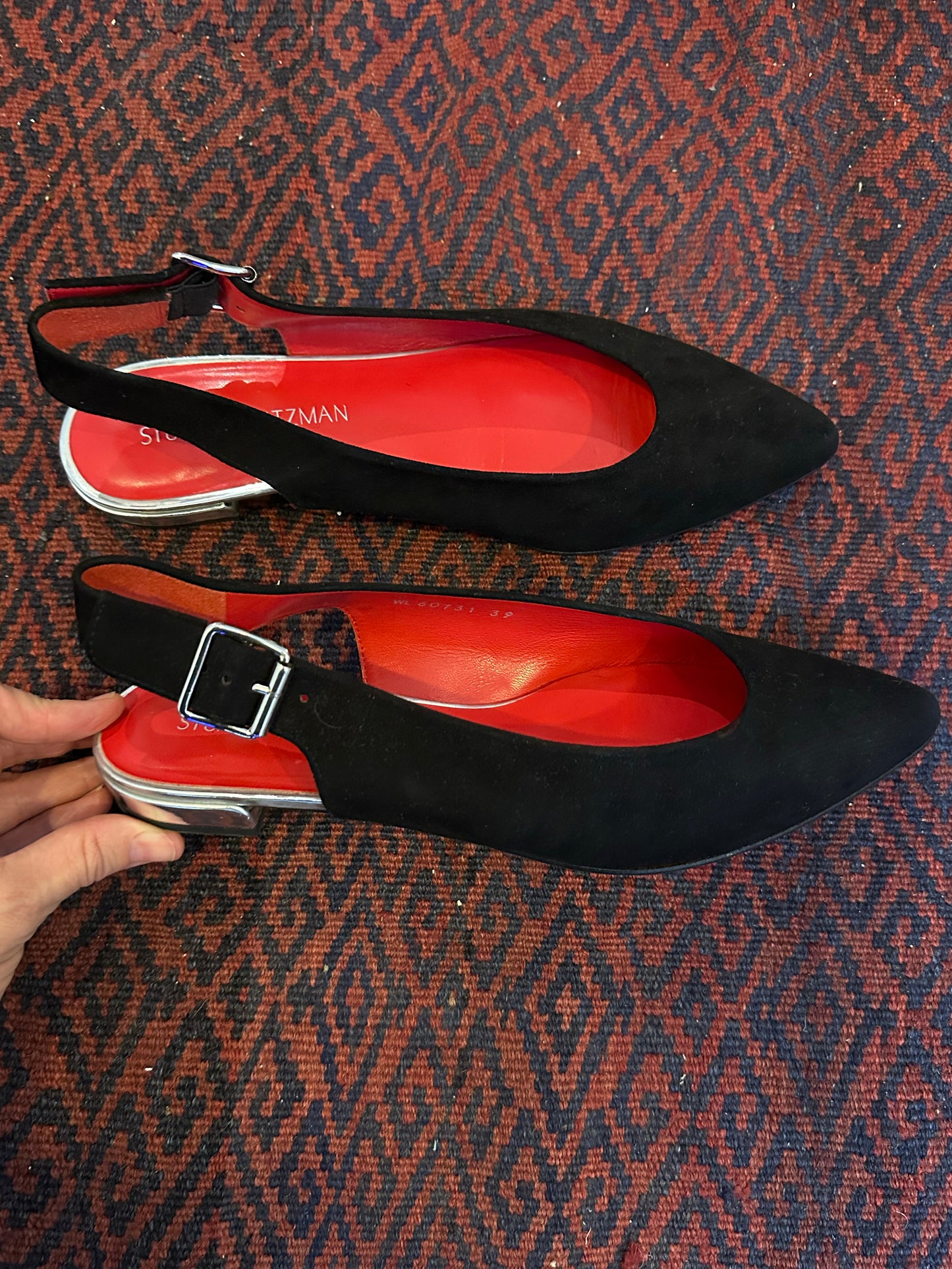 Viv, Black suede flats