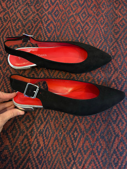Viv, Black suede flats
