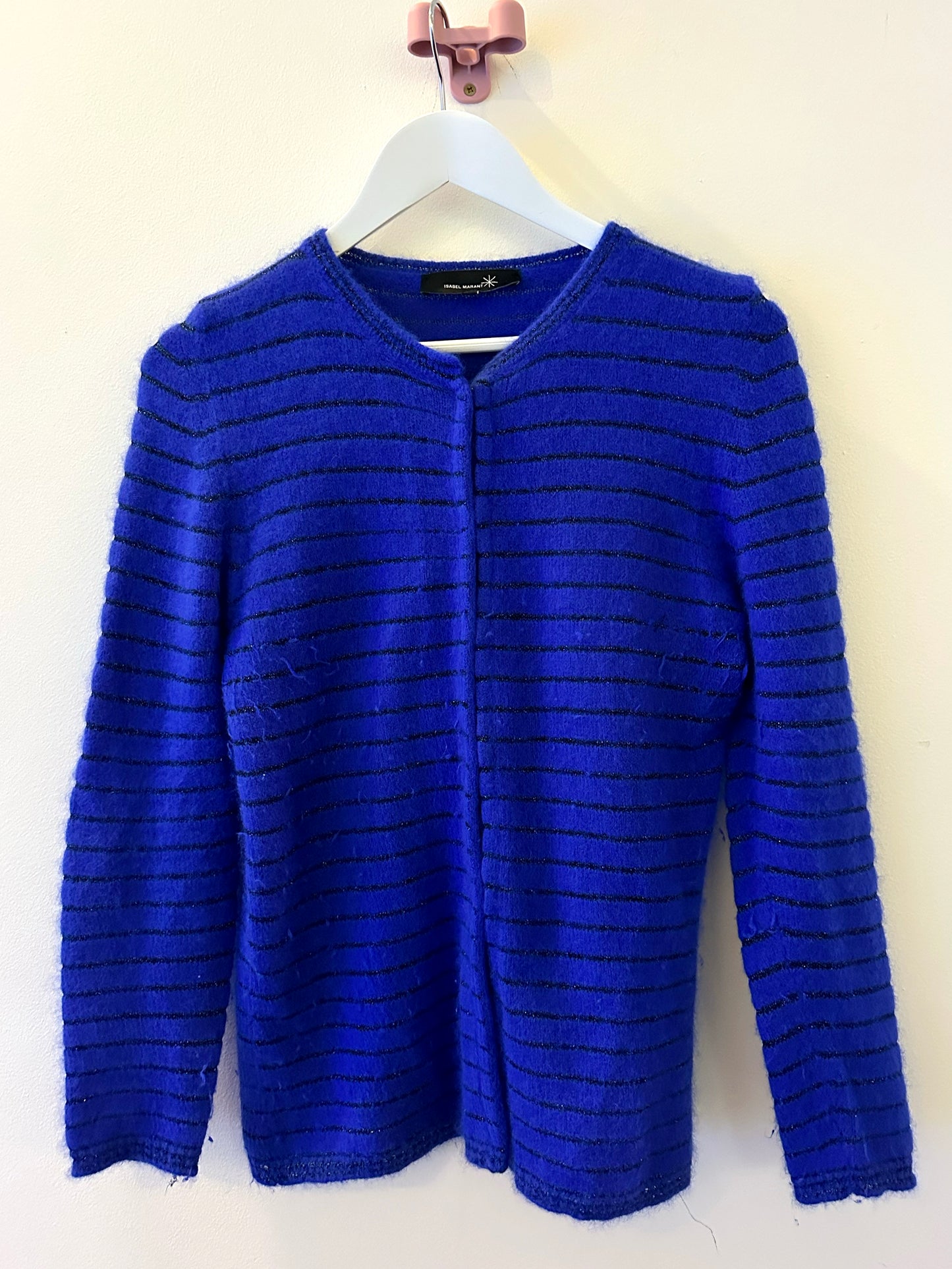 Gayatri, Isabel Marant blue cardigan