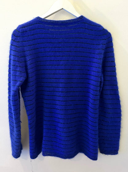 Gayatri, Isabel Marant blue cardigan