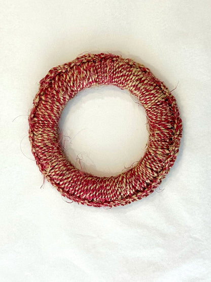 Nicole Barakat, hemp twine red bangle