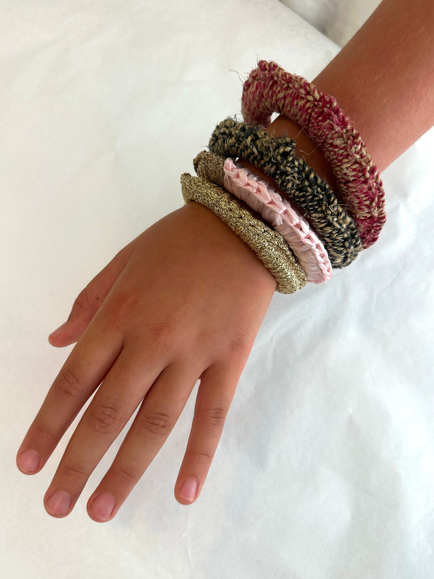 Nicole Barakat, hemp twine red bangle