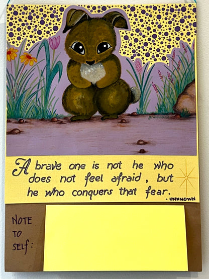 Artist from Dillwynia Correctional Centre, A brave one is not he who does not feel afraid, but he who conquers that fear