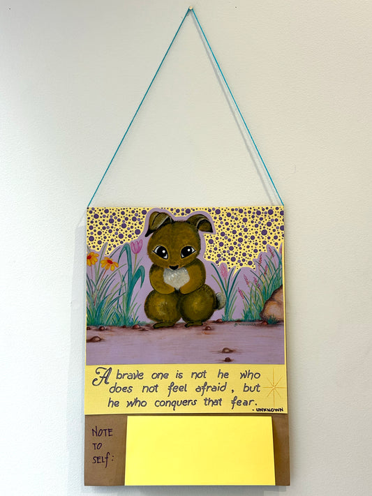 Artist from Dillwynia Correctional Centre, A brave one is not he who does not feel afraid, but he who conquers that fear