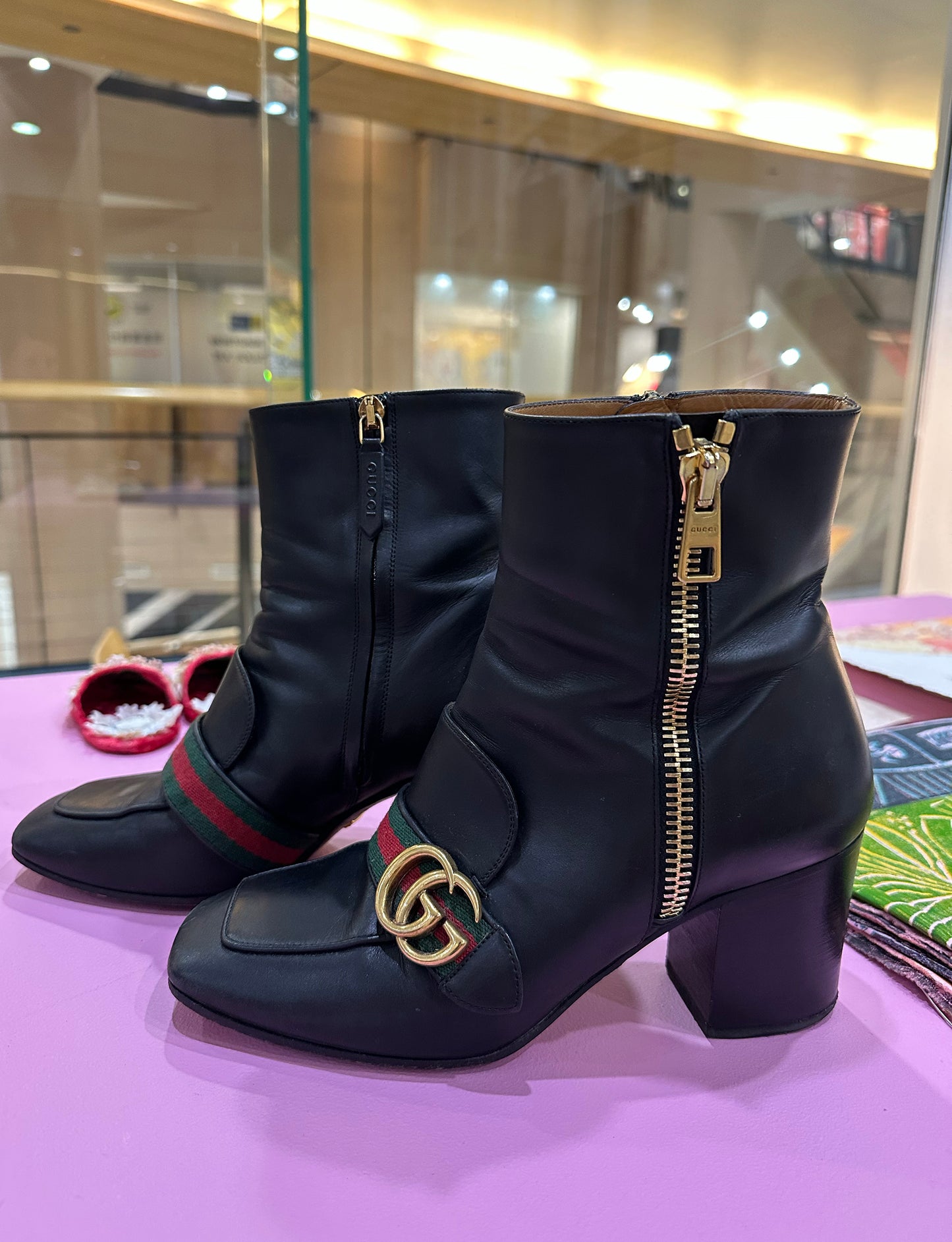 Treasure, Gucci boots