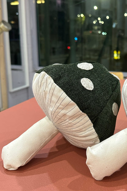 ChiChi Ginjaka, Small hand made dark green mushroom