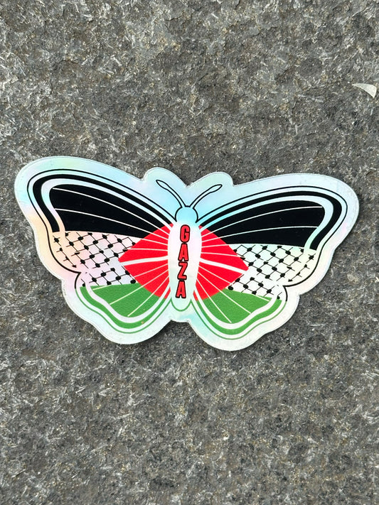 Amanny Ahmad, Butterfly Gaza sticker