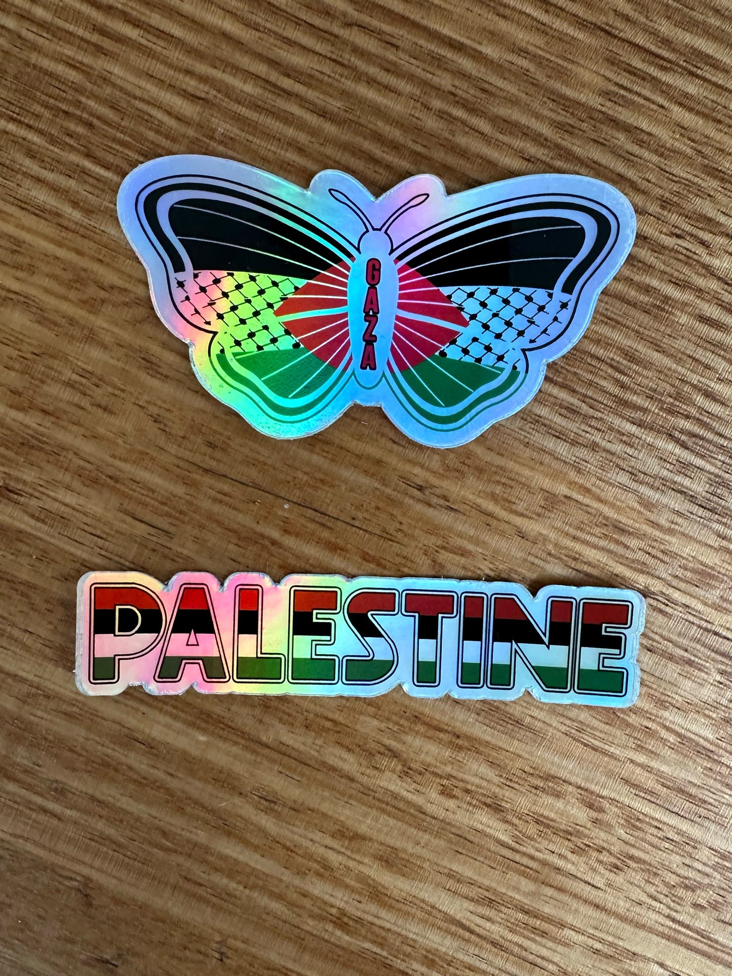 Amanny Ahmad, Butterfly Gaza sticker