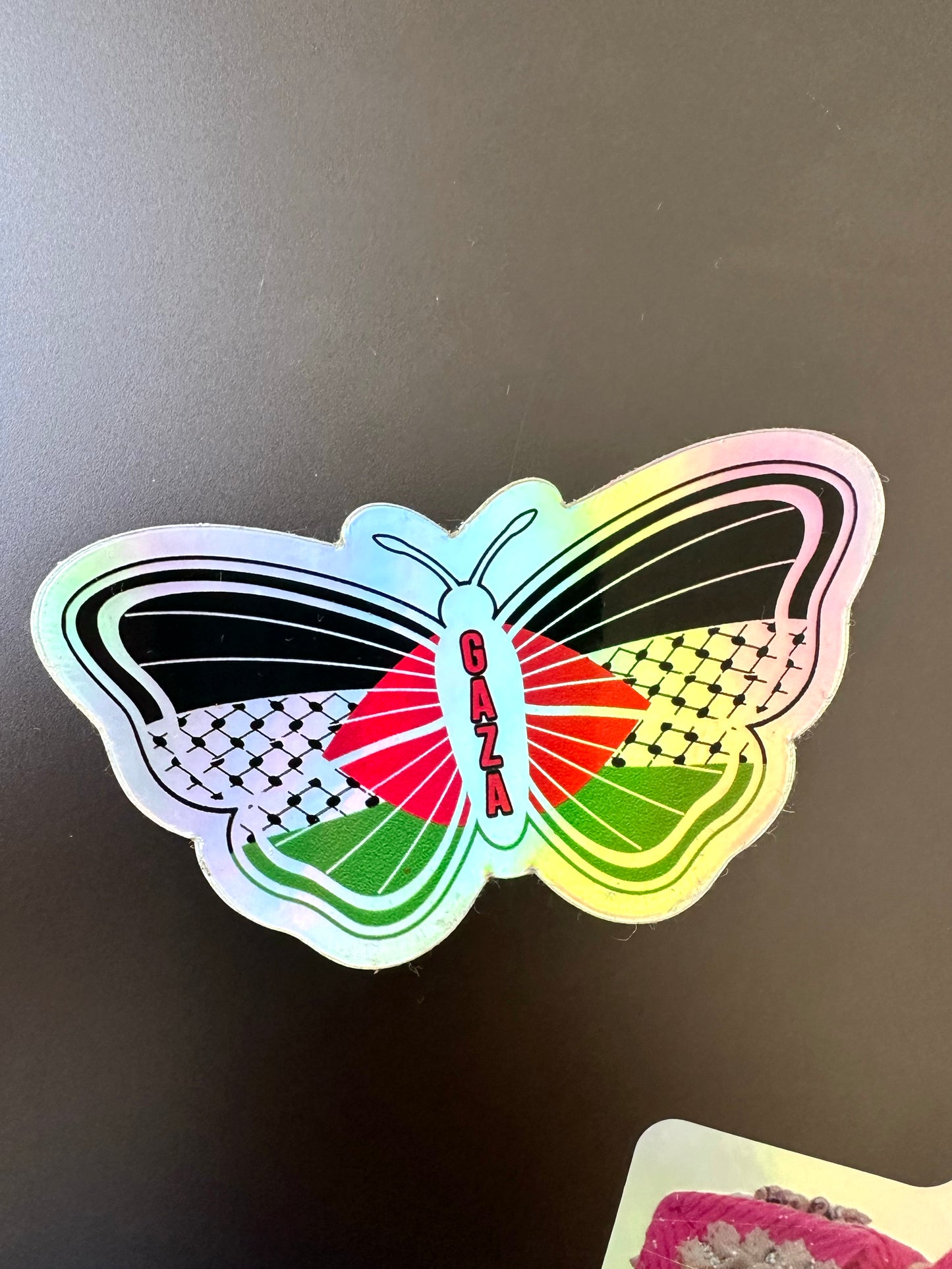 Amanny Ahmad, Butterfly Gaza sticker