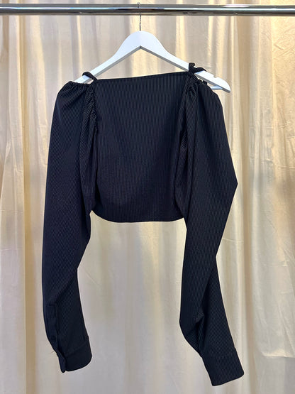 Tracy, Ottolinger cold shoulder long sleeve blouse