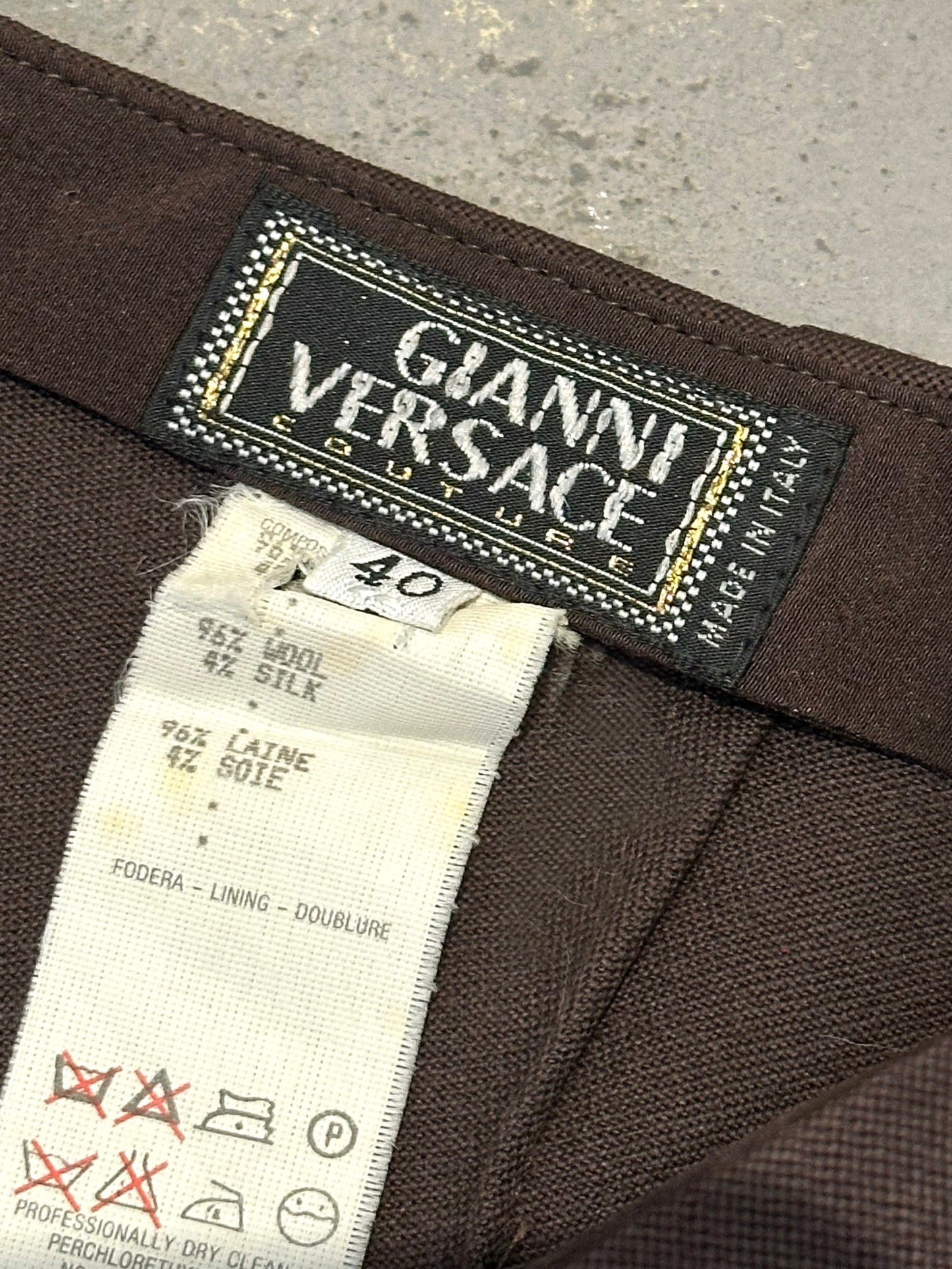 Zahra, Vintage Versace Brown pants