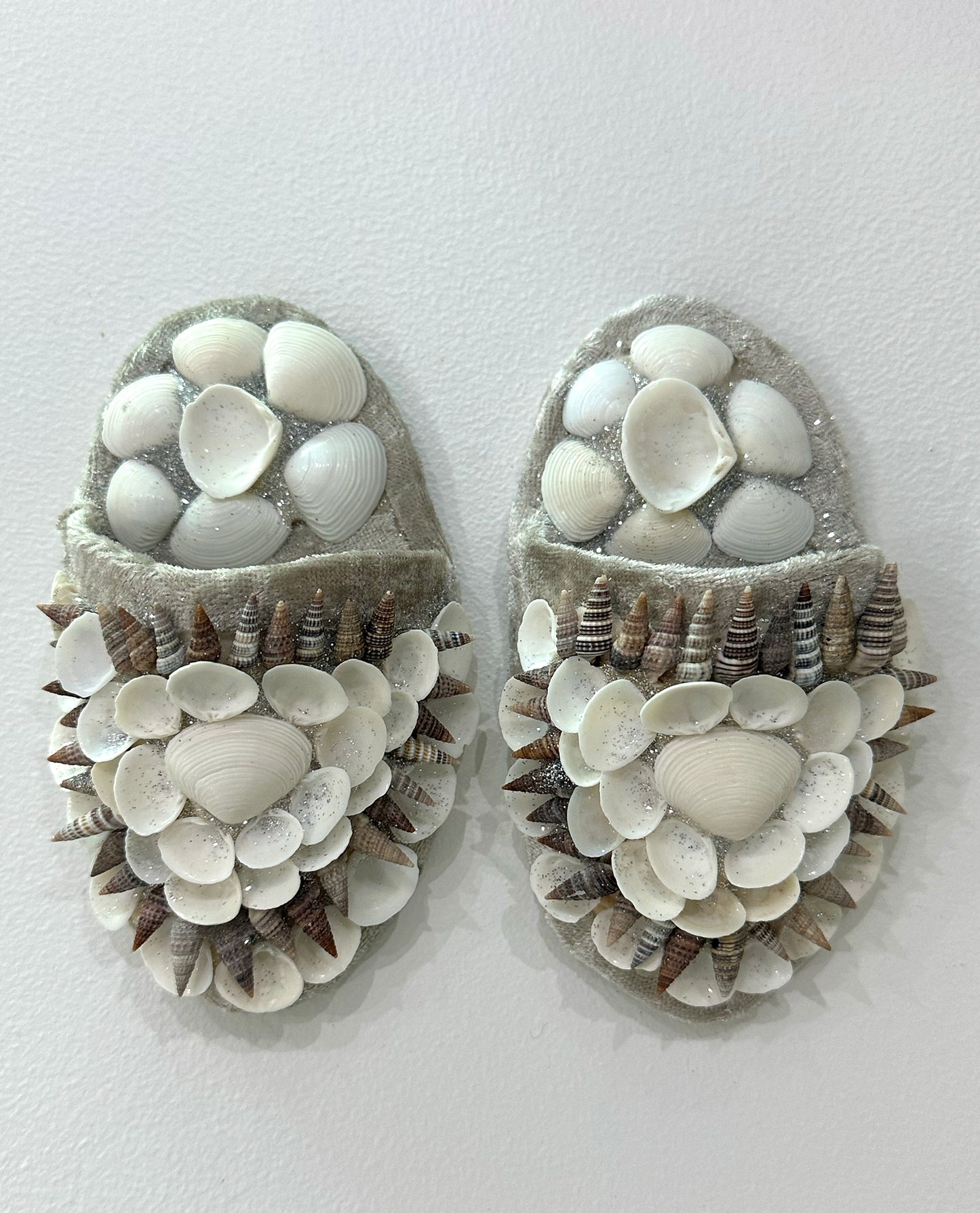 Aunty Marilyn Russell, Silver shellwork slippers