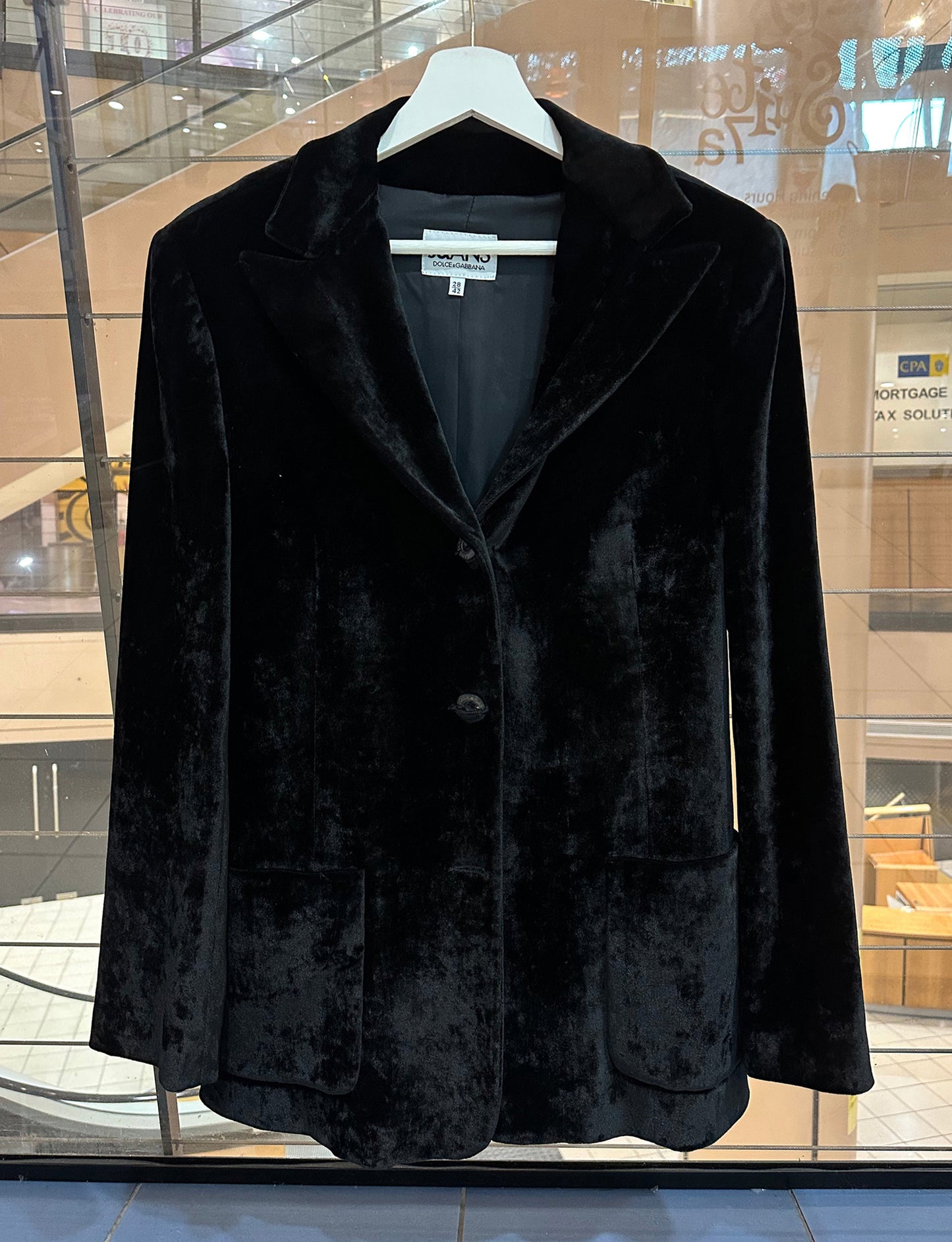 Treasure, Dolce and Gabbana velvet suit