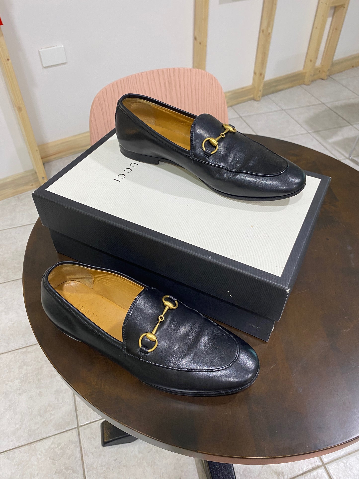 Treasure, Gucci black loafers