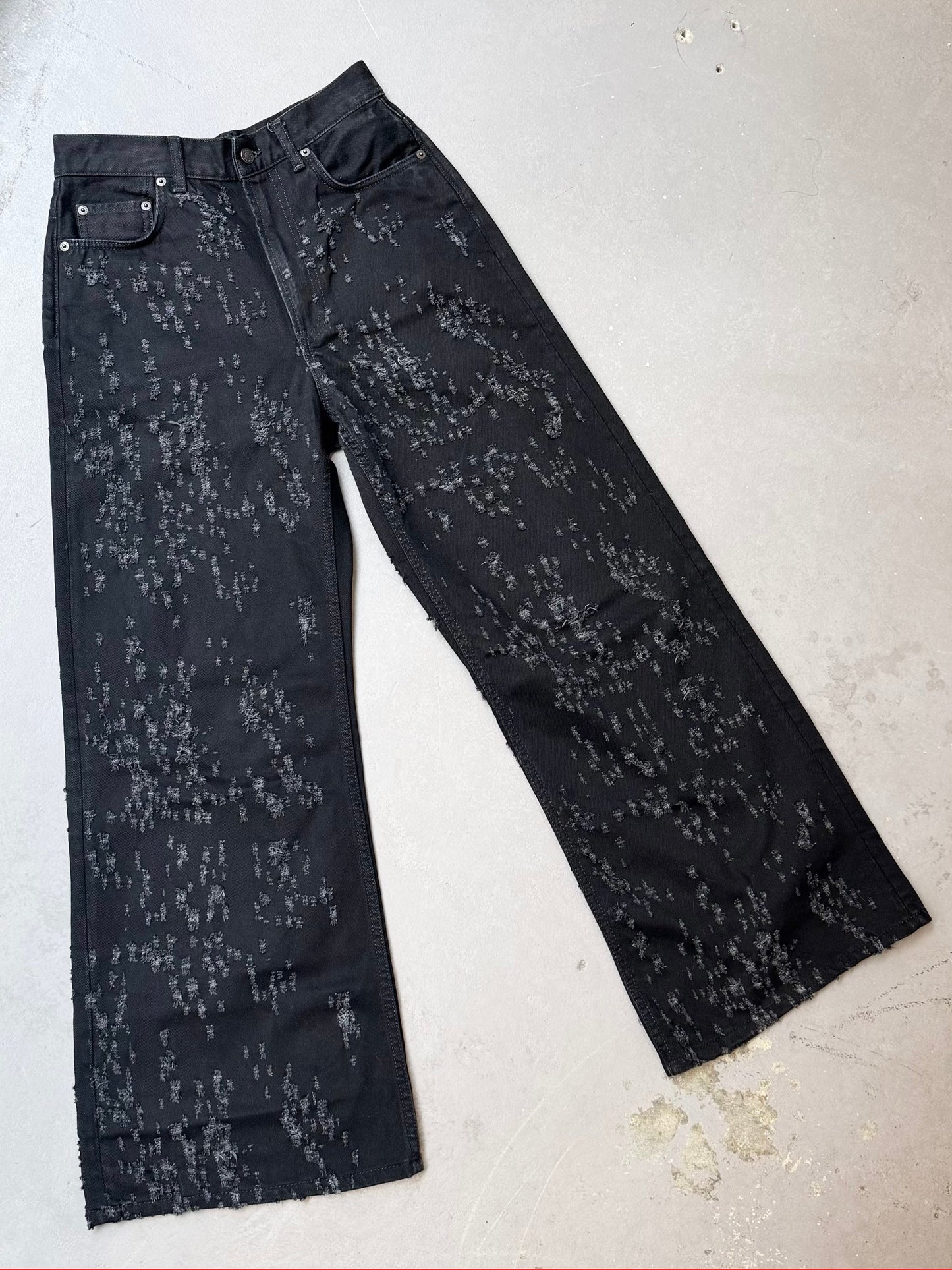 Raed Hanifie, Acne Studios distressed jeans