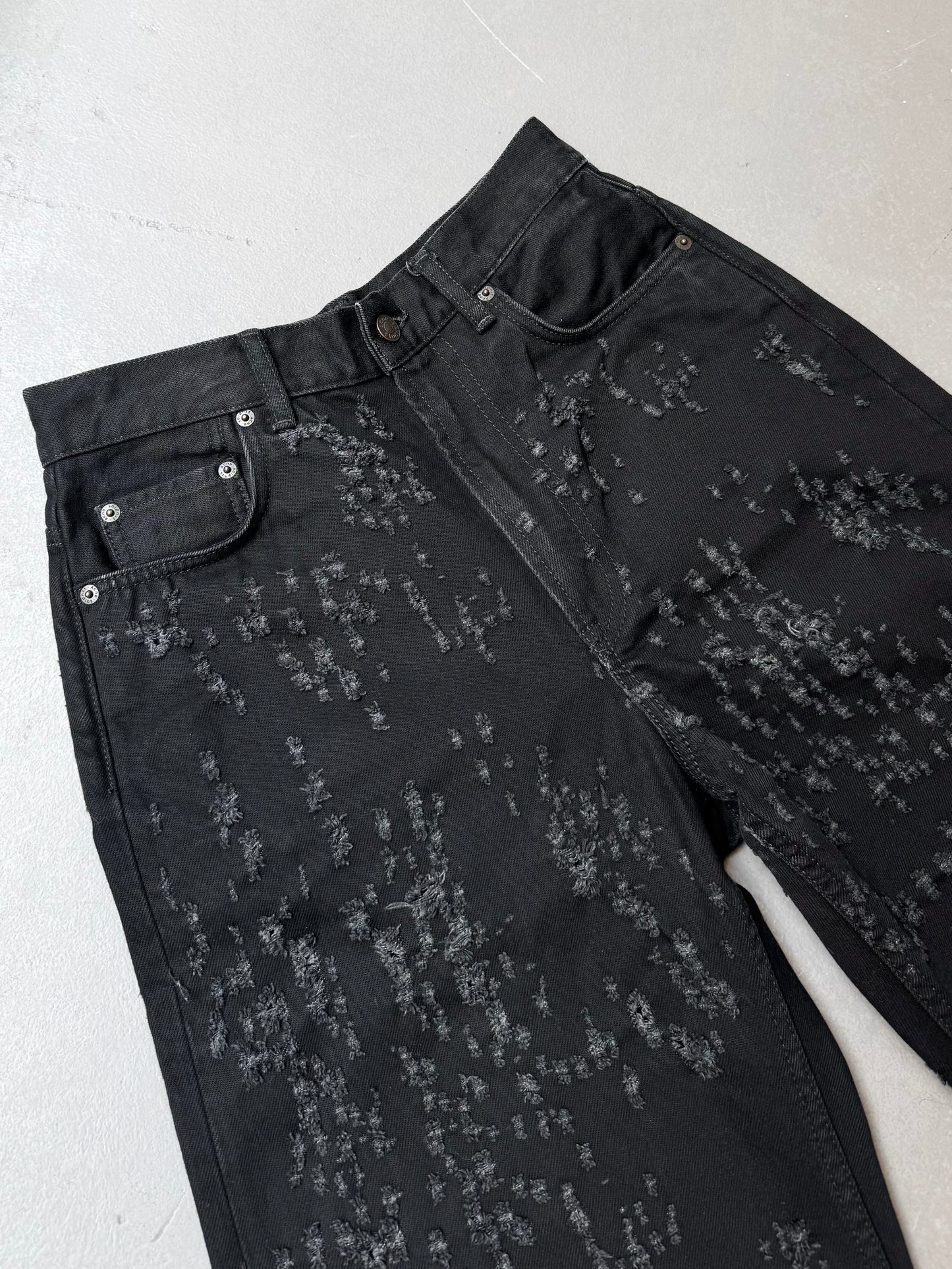 Raed Hanifie, Acne Studios distressed jeans