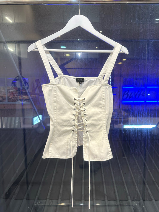 Mindy, Callipy Gian white corset top