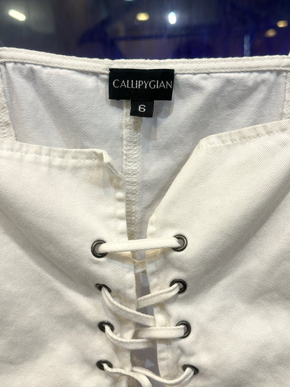 Mindy, Callipy Gian white corset top
