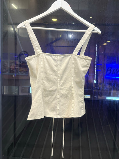Mindy, Callipy Gian white corset top