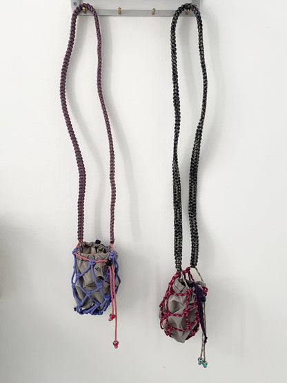 Amihan Aquilizan, bottle bag purple/pink/red