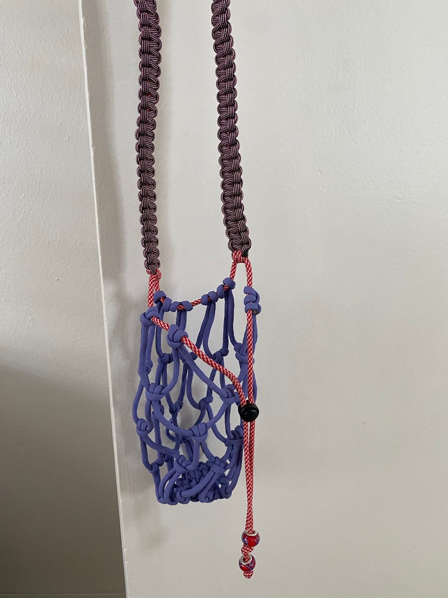 Amihan Aquilizan, bottle bag purple/pink/red