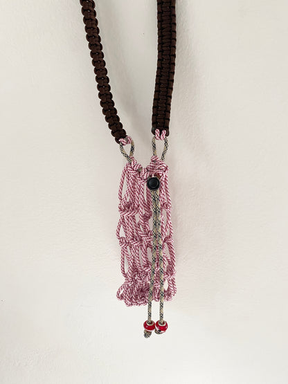 Amihan Aquilizan, bottle bag pink/brown/tan