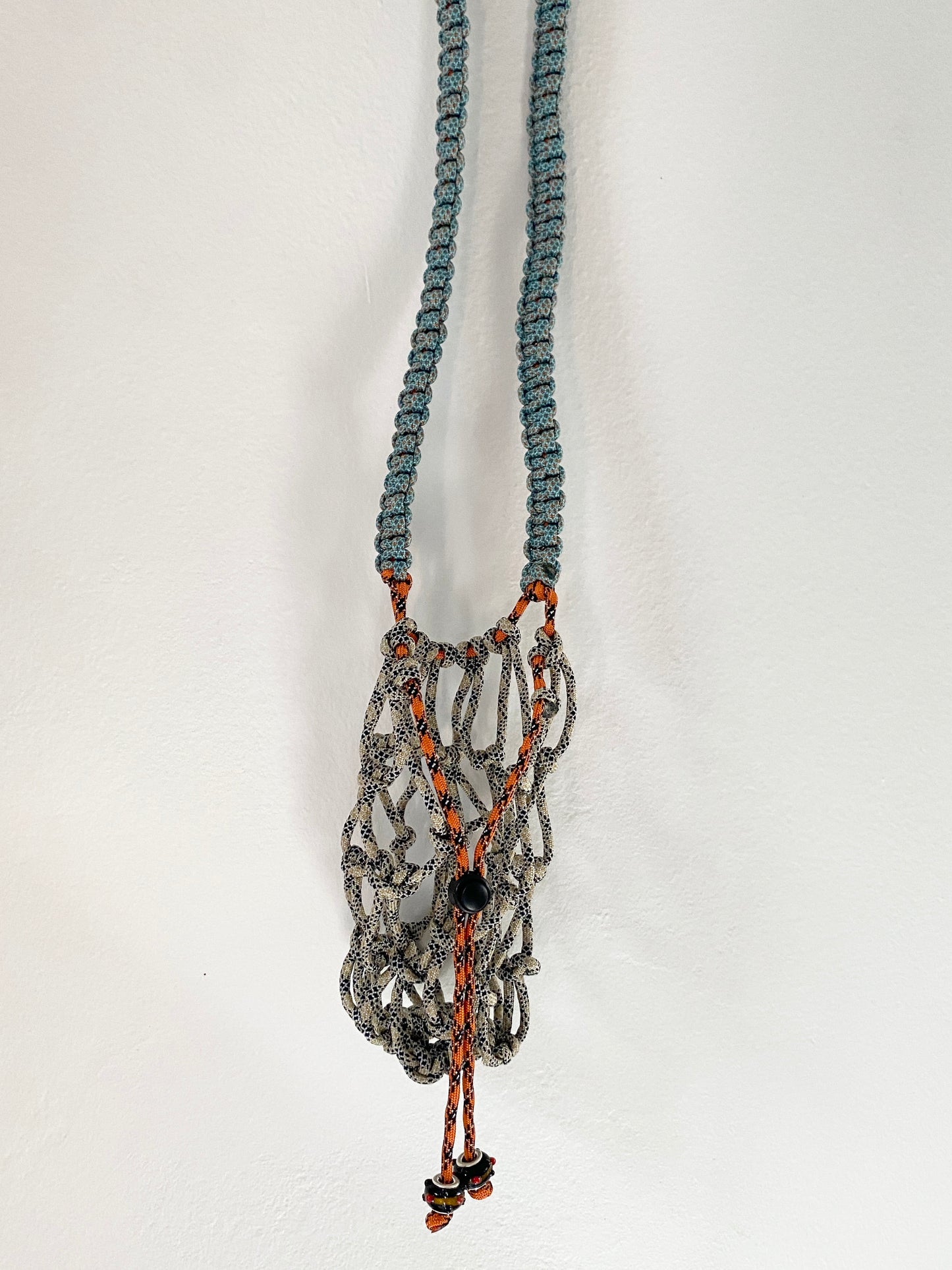 Amihan Aquilizan, bottle bag blue/tan/orange