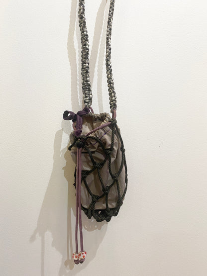 Amihan Aquilizan, bottle bag grey/black/pink