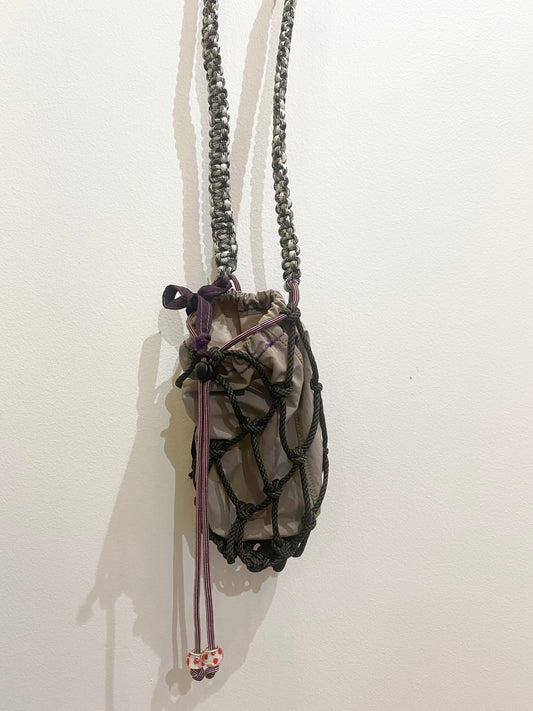 Amihan Aquilizan, bottle bag grey/black/pink