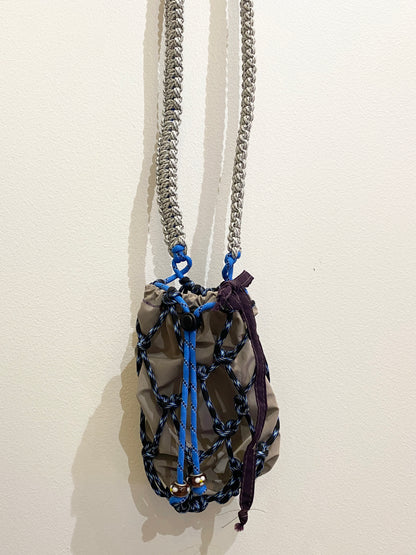 Amihan Aquilizan, bottle bag blue/navy/white