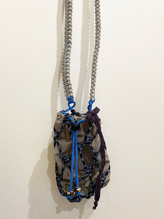 Amihan Aquilizan, bottle bag blue/navy/white