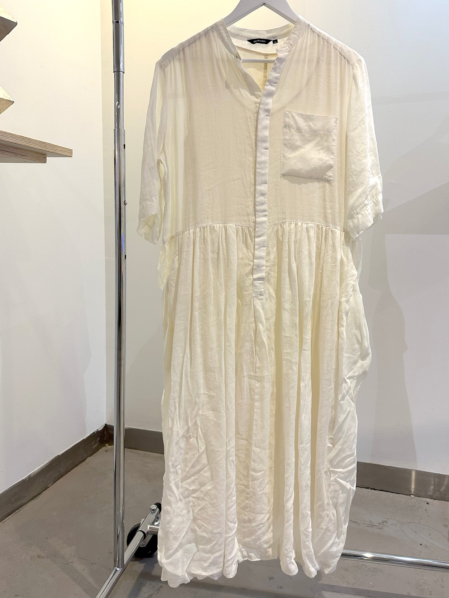 Viv, pas de calais white dress with slip
