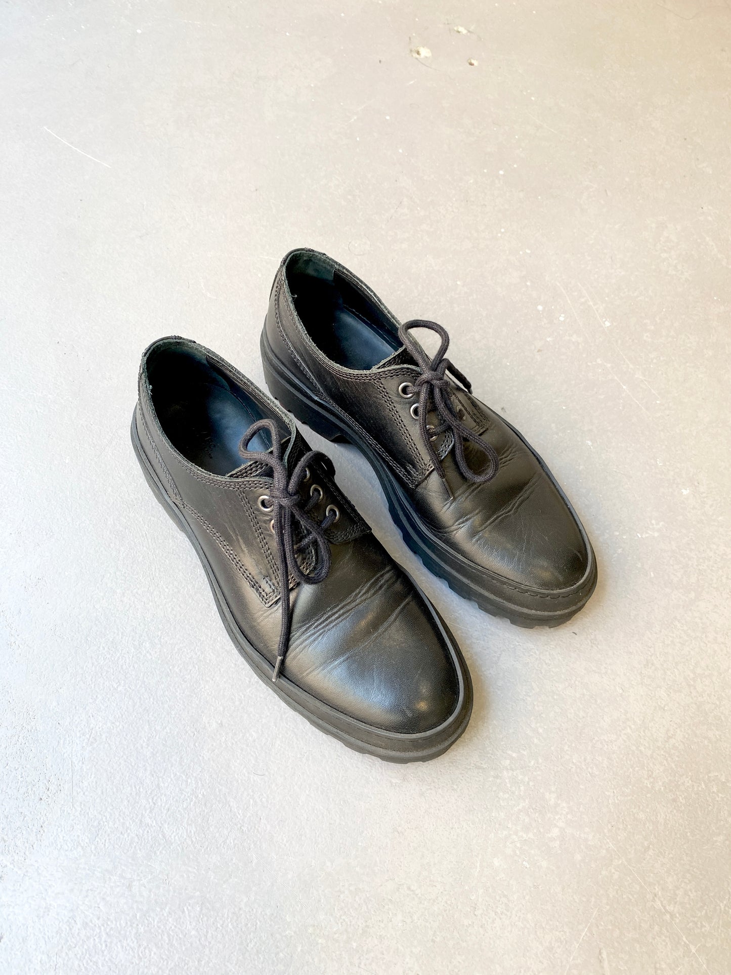 Raed Hanifie, A.P.C derby shoes