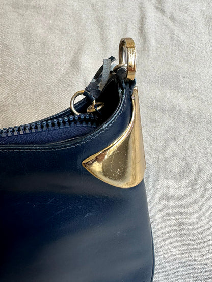 Viv, Gucci blue and gold handbag